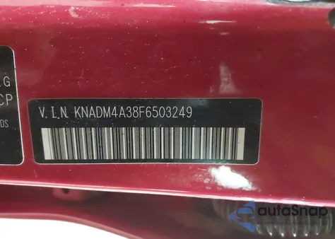 2015 Kia Rio Lx z USA, uszkodzony, nr VIN KNADM4A38F6503249